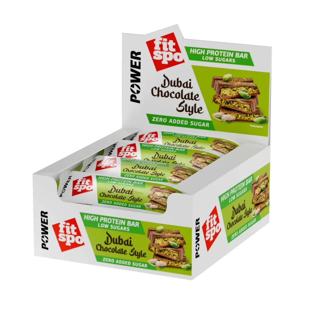 FitSpo Protein Bar Dubai Chocolate Style 50g