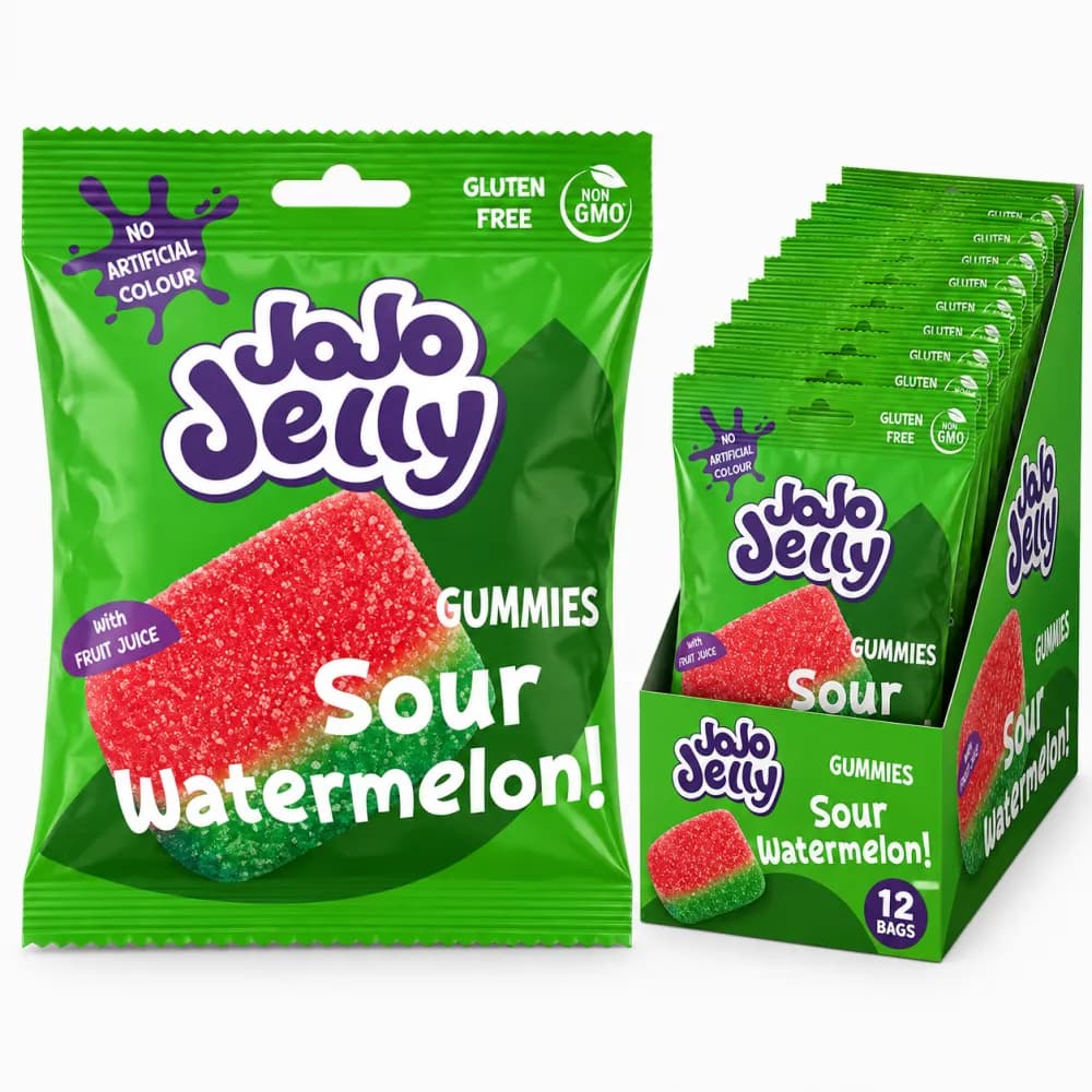 JoJo Jelly Gummies Sour Watermelon 80g