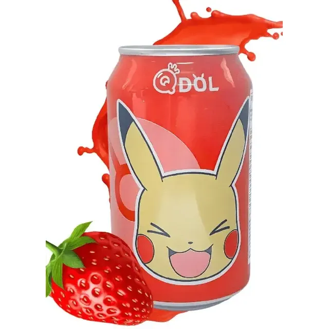 Qdol Pokémon Sparkling Water Strawberry 330ml